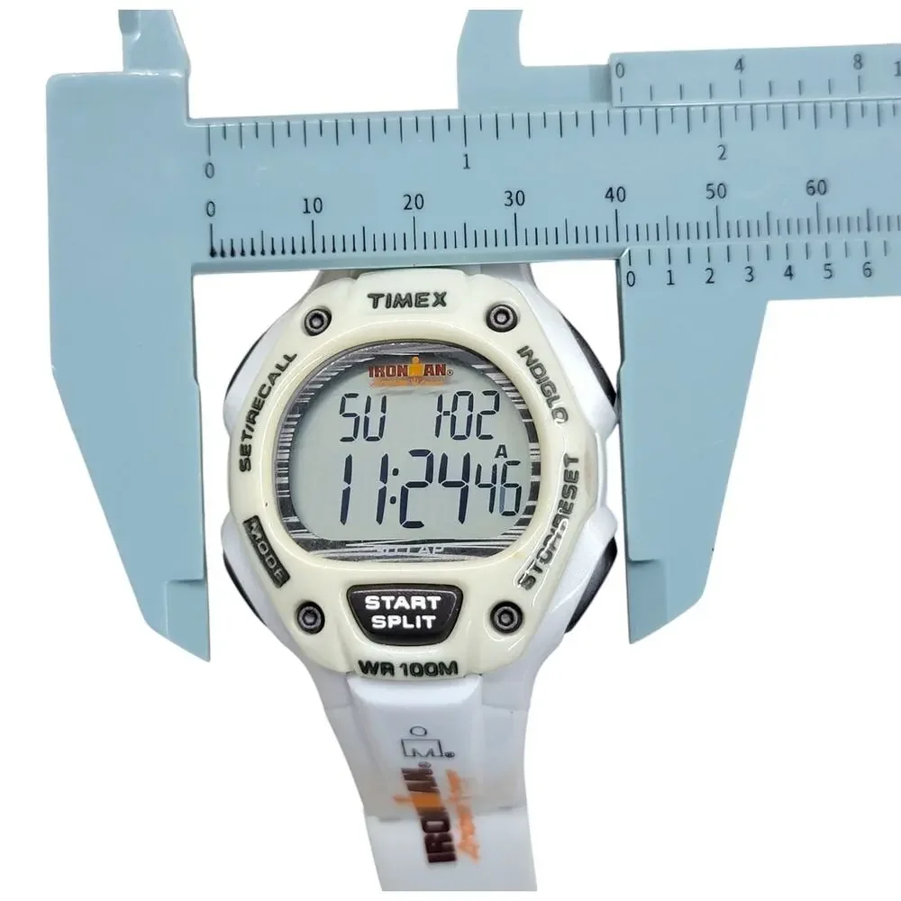 Timex Ironman Triathlon 30 Lap Watch White Arizona Tempe Midsize Broken Band